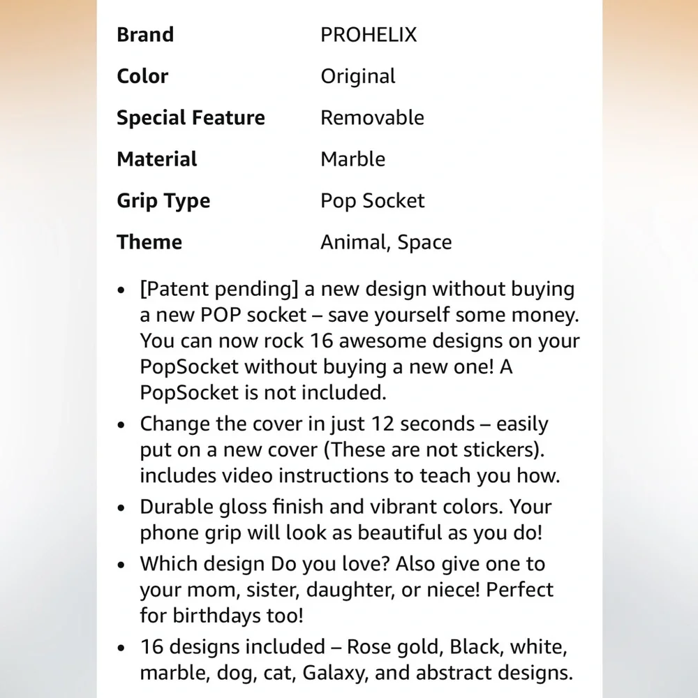 PopSocket covers